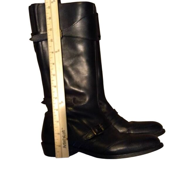 Frye Tall Black Leather Women's Boots - Picture 15 of 16